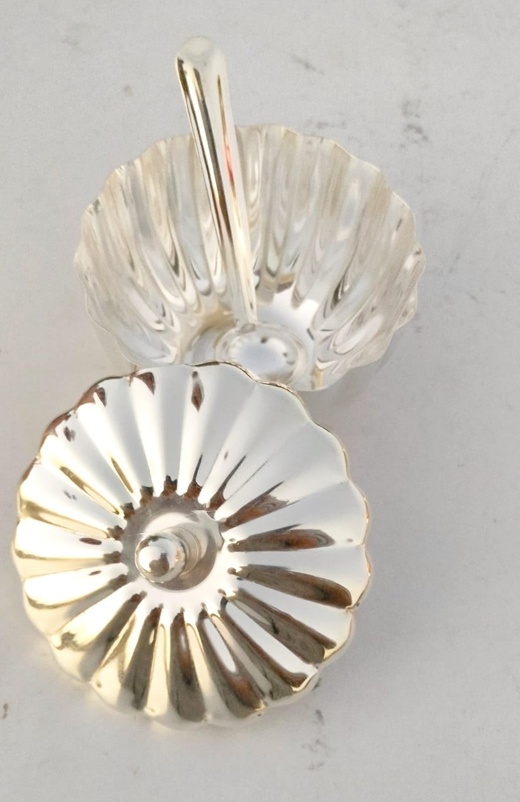 German silver ghee bowls/oil bowl/mouth freshener set of 2 bowl set with spoon